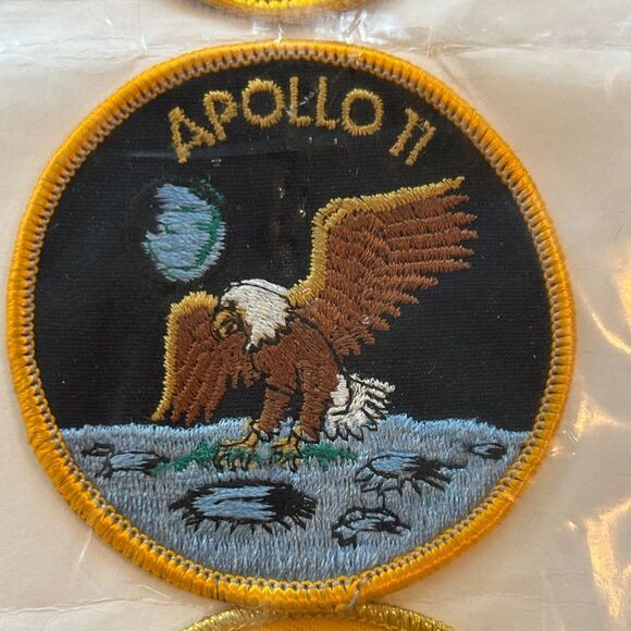 Kennedy Spaceport 🚀 🌎 USA 🇺🇸 Apollo Mission Patches NASA Made in USA 🇺🇸 RARE 80s - Picture 8 of 17